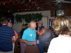 Greg Koch, Greg Hoover, Jack "Wally" Walcher, Rick Jones, Barb Sarich (back to camera, right)